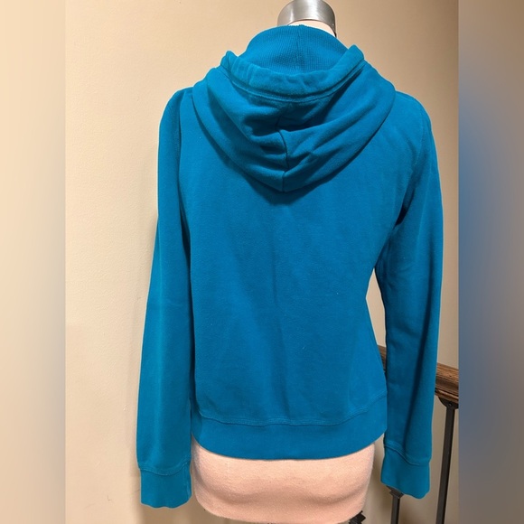 Aeropostale Girls Teal Zip Up Hoodie Sweatshirt Logo Casual Layering Size Large - Picture 4 of 5